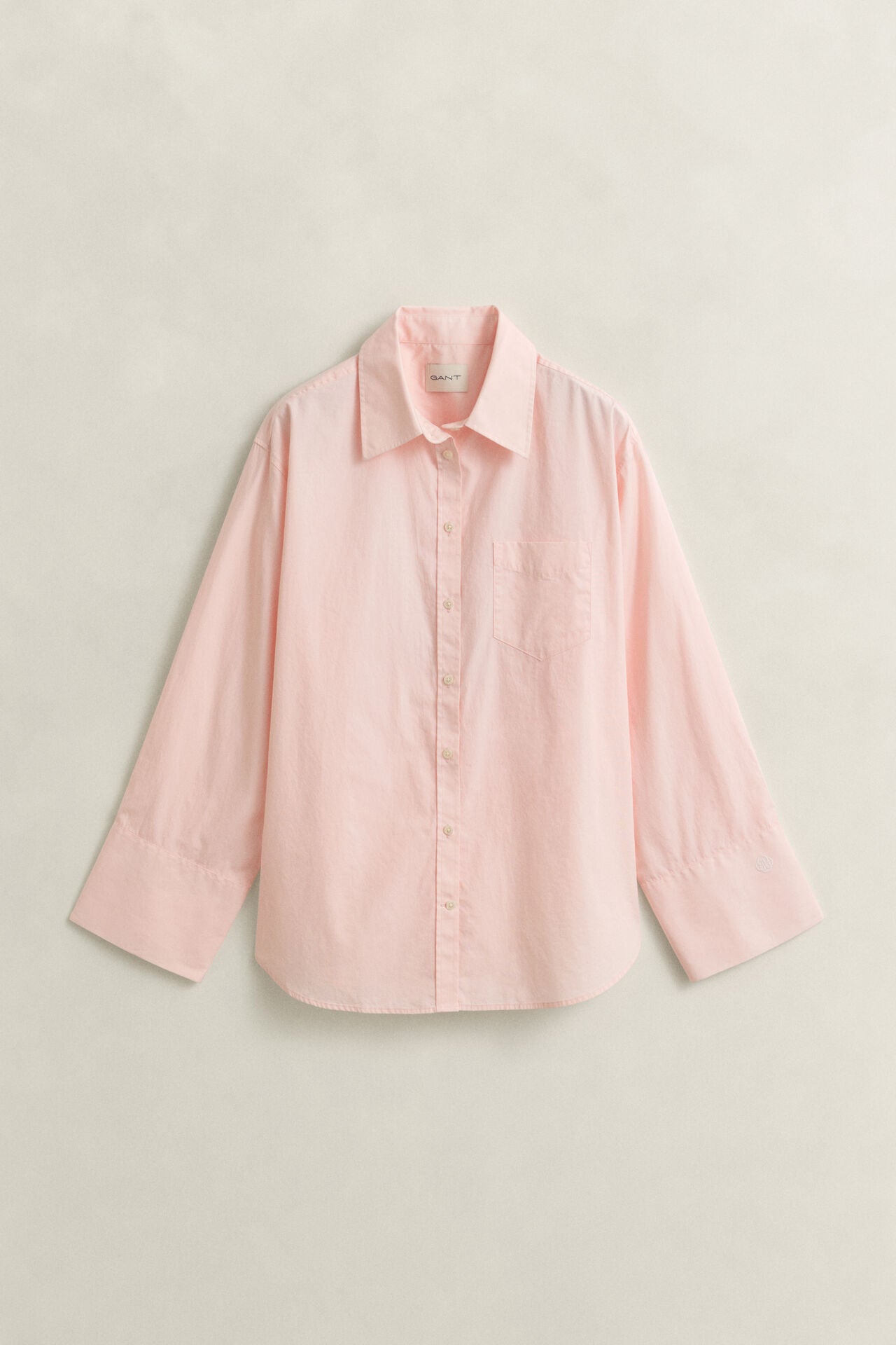 Gant Relaxed Fit Classic Poplin Wide Sleeve Shirt