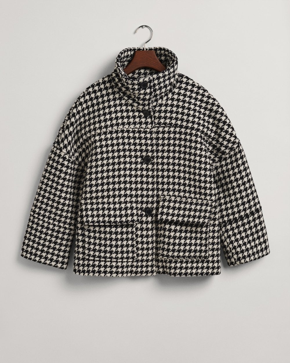 Houndstooth Cropped Jacket