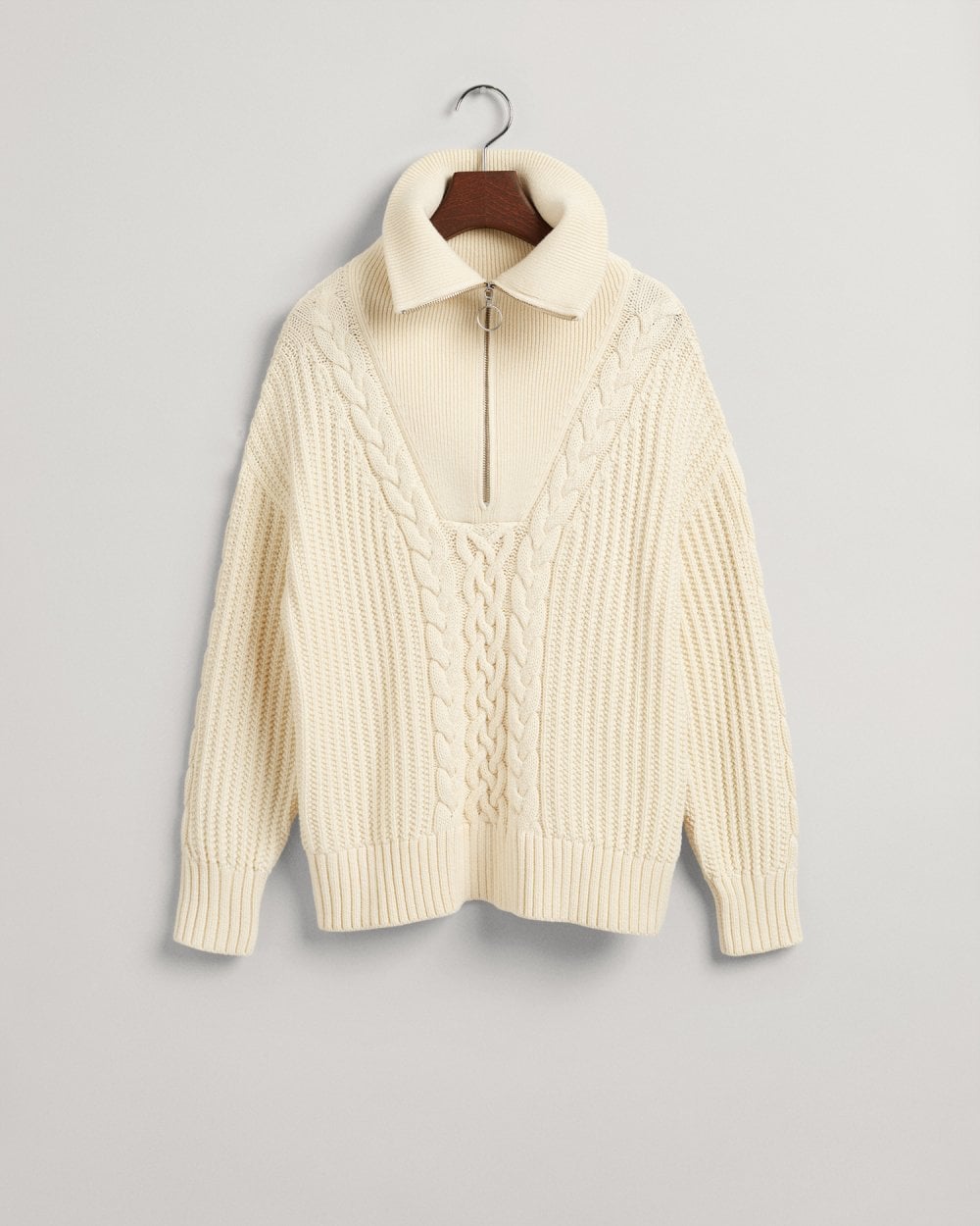Cable Half-Zip Sweater