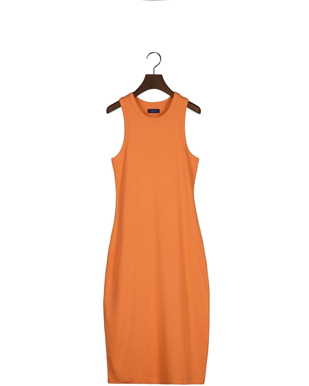 Orange 2024 fitted dress