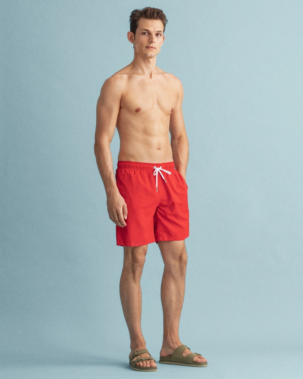 Long Cut Lightweight Logo Swim Shorts