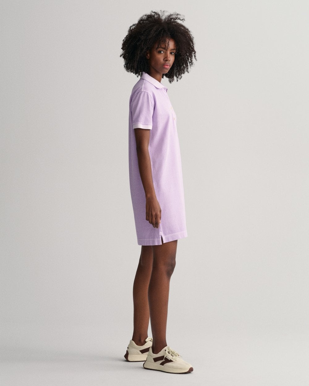 Sunfaded Pique Polo Dress