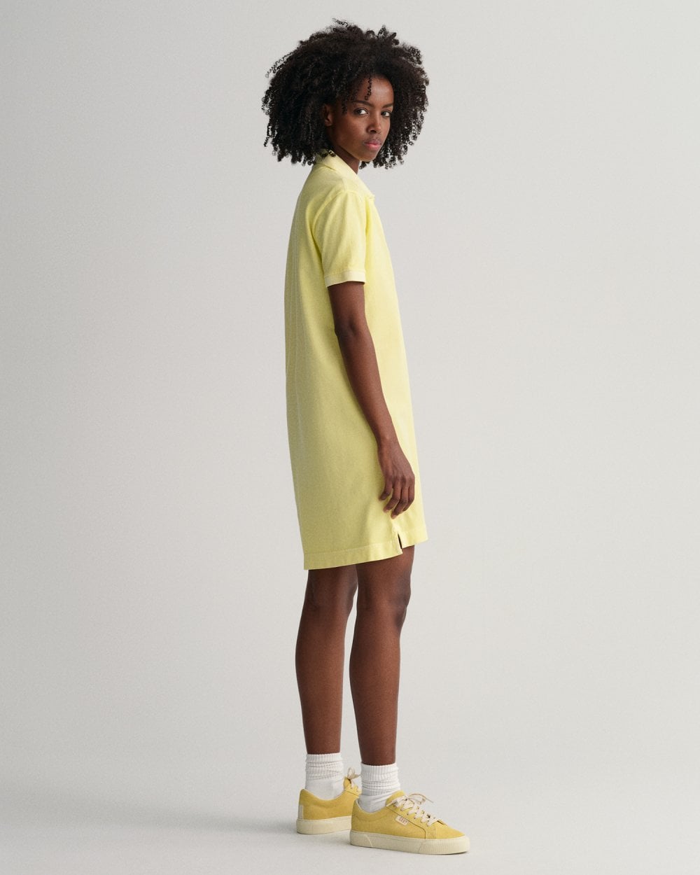 Sunfaded Pique Polo Dress