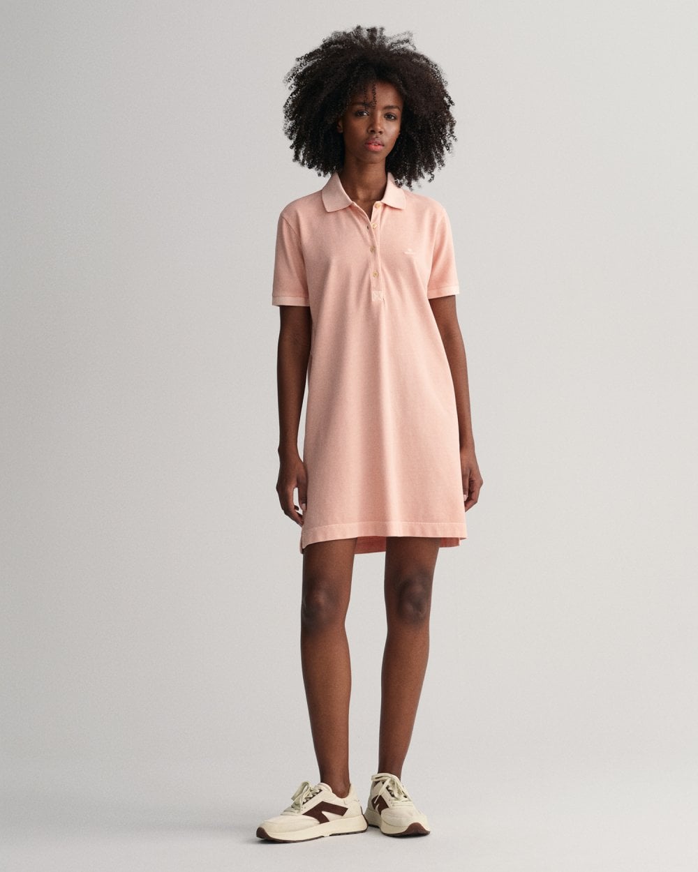 Sunfaded Pique Polo Dress