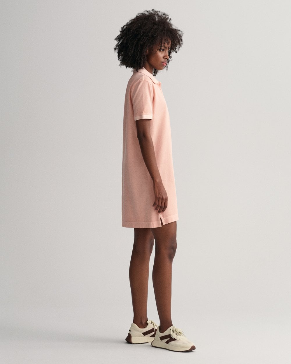 Sunfaded Pique Polo Dress