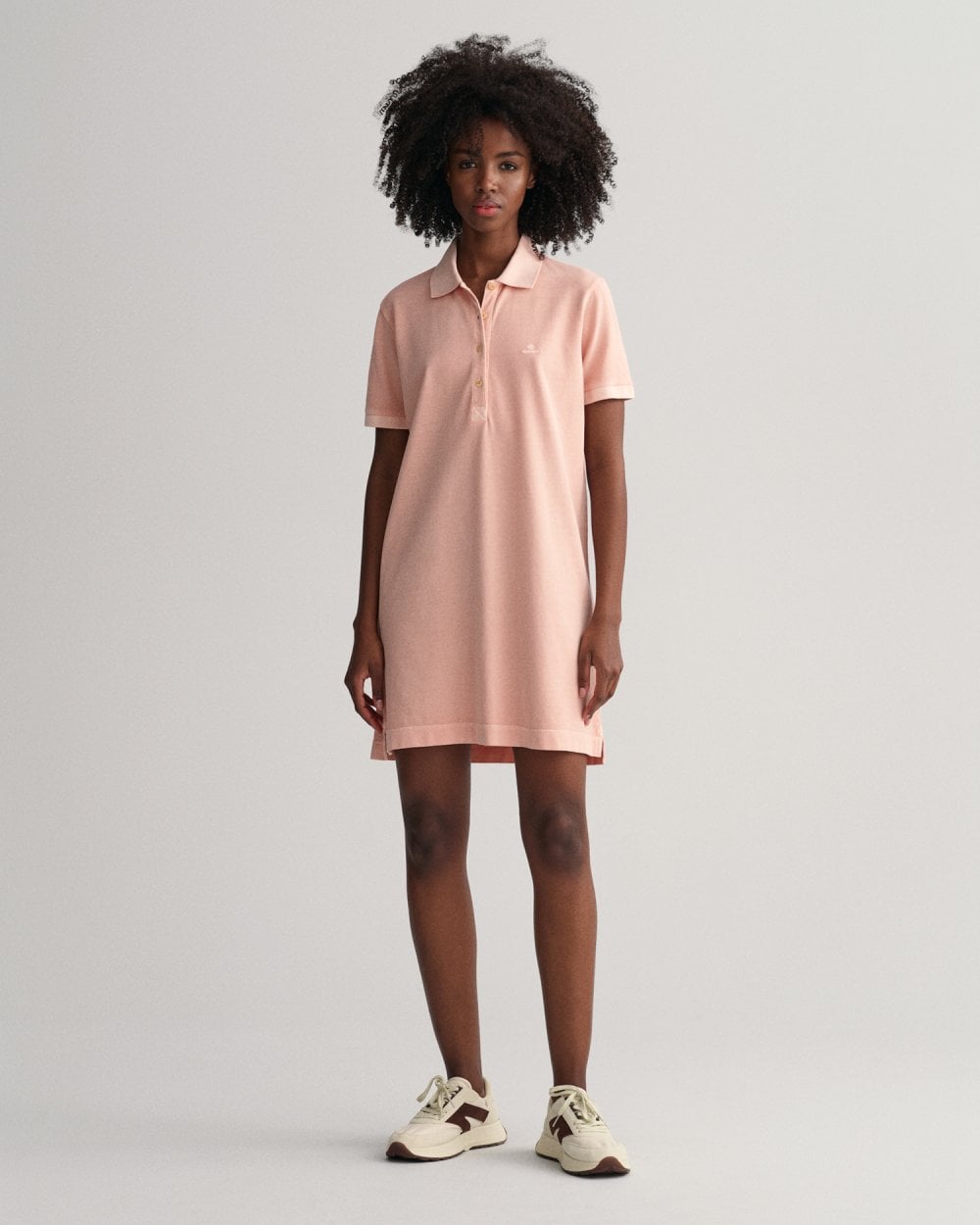 Sunfaded Pique Polo Dress