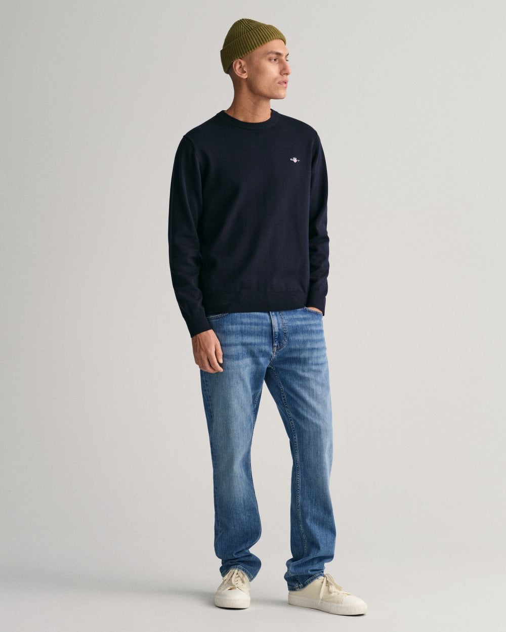 Classic Cotton Crew Neck Sweater