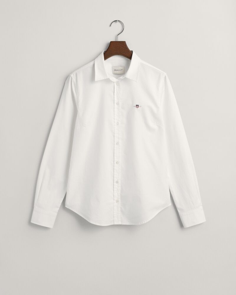Slim Fit Stretch Oxford Shirt 32 / White