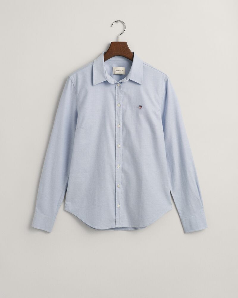 Slim Fit Stretch Oxford Shirt 32 / Light Blue