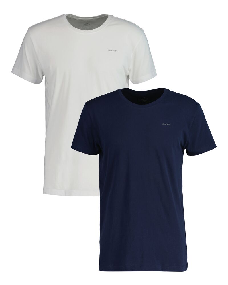 2-Pack Crew Neck T-Shirts S / Navy / White