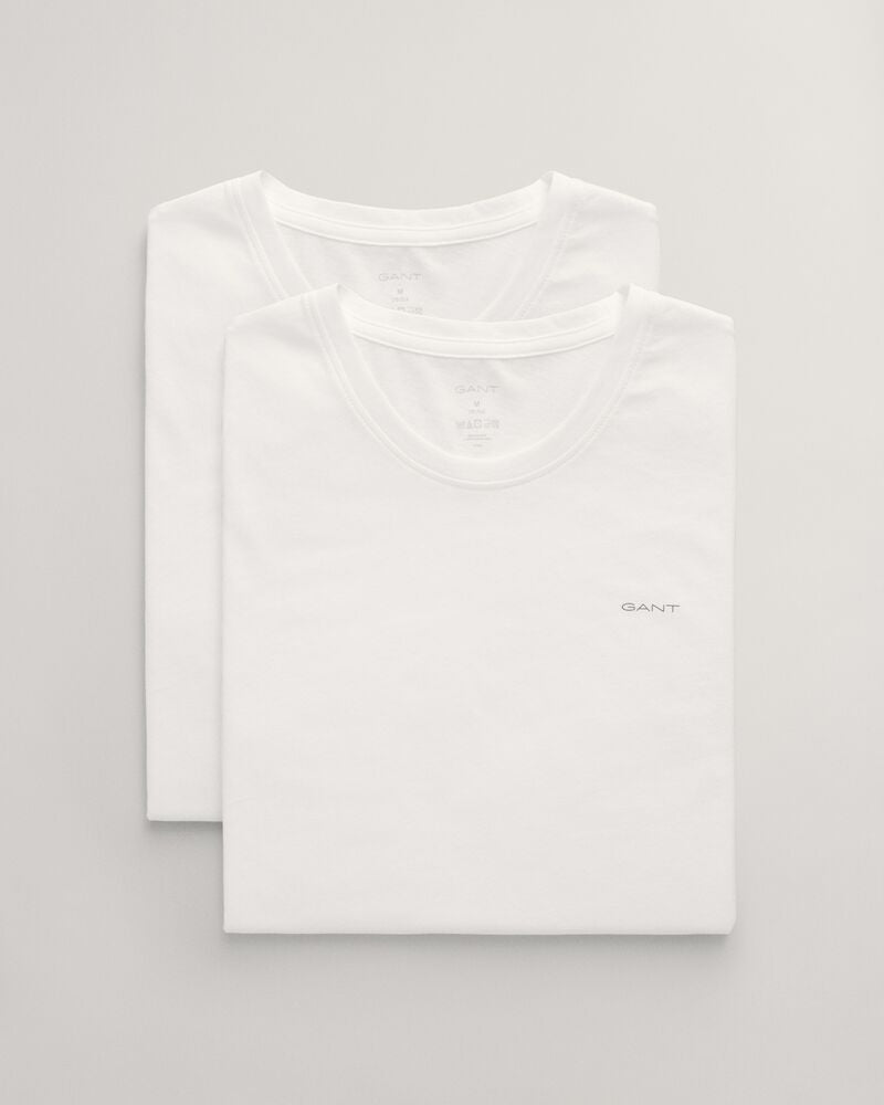 2-Pack Crew Neck T-Shirts S / White