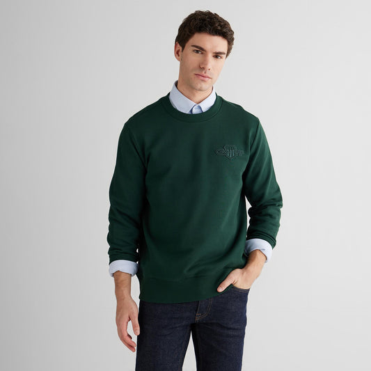 Regular Tonal Shield C-Neck Sweat