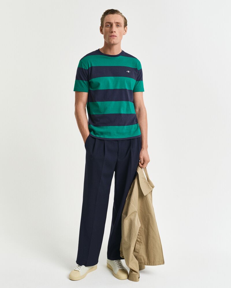 BAR STRIPE SS T-SHIRT Green / S