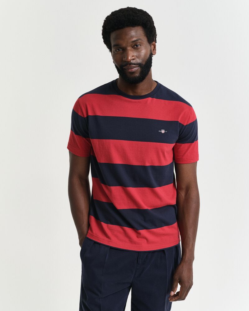 BAR STRIPE SS T-SHIRT Red / S