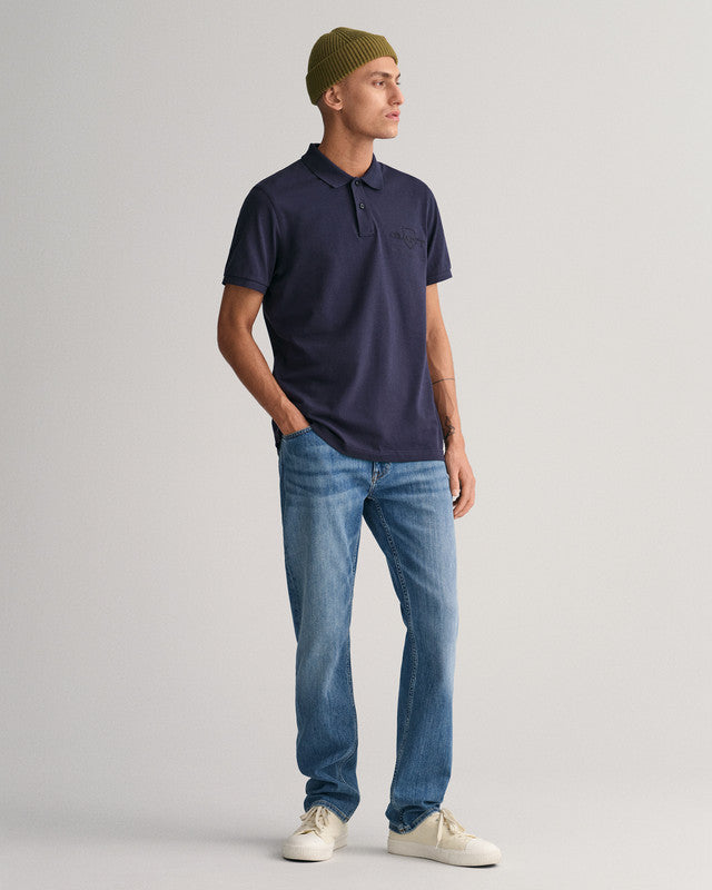 Tonal Shield Polo Shirt