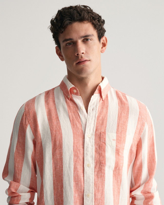 Reg Bold Stripe Linen Shirt