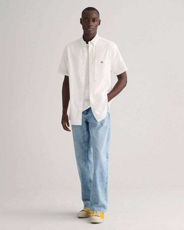 Reg Cotton Linen Ss Shirt