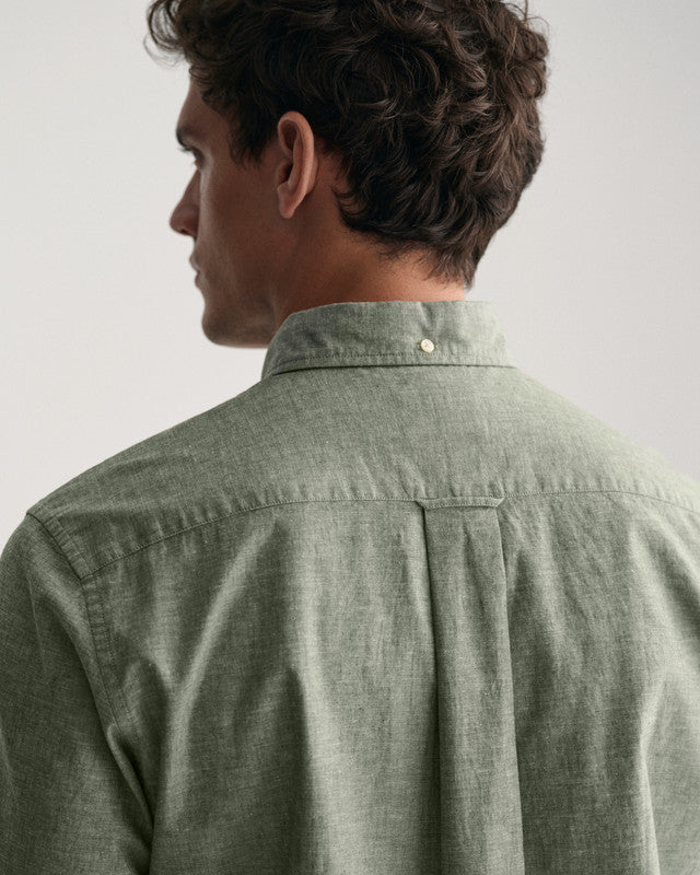 Reg Cotton Linen Ss Shirt