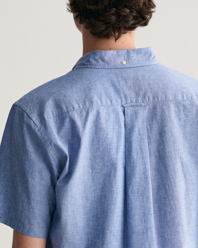 Reg Cotton Linen Ss Shirt