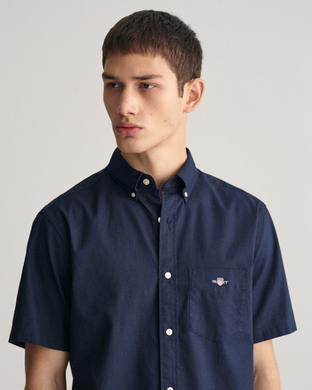 Reg Cotton Linen Ss Shirt