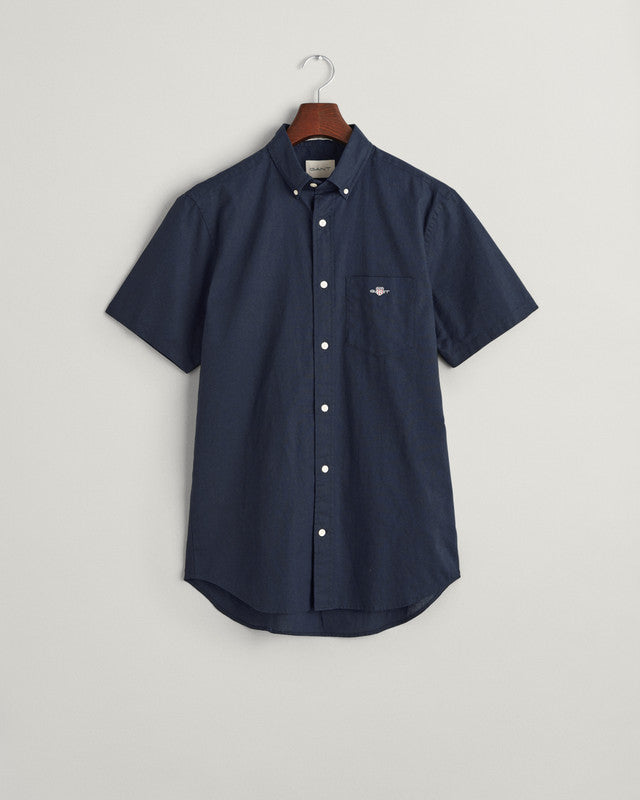 Reg Cotton Linen Ss Shirt
