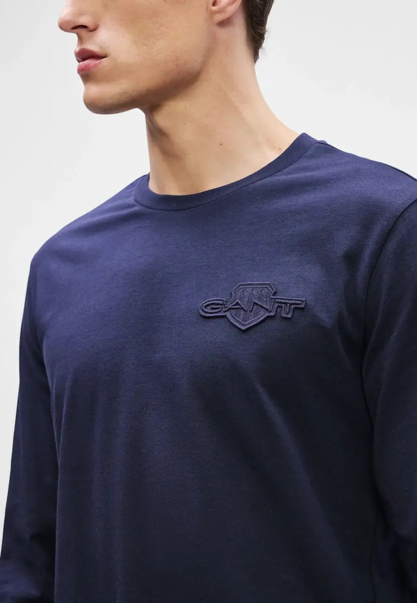 Regular Tonal Shield Long Sleeve T-Shirt