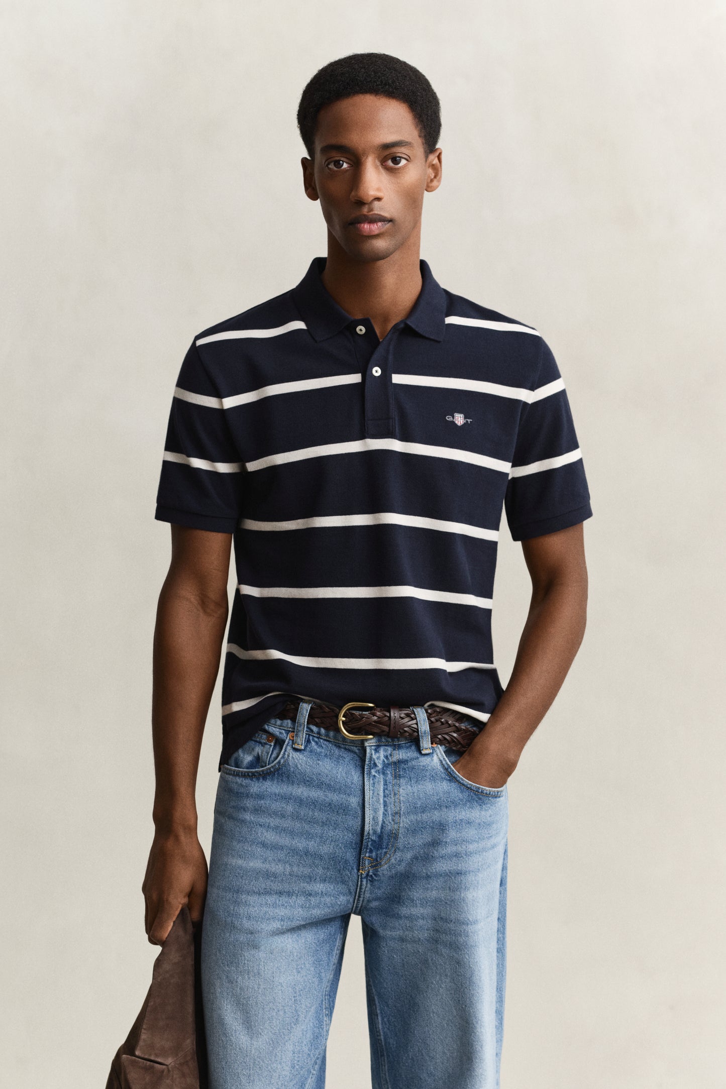 Striped Short Sleeve Polo