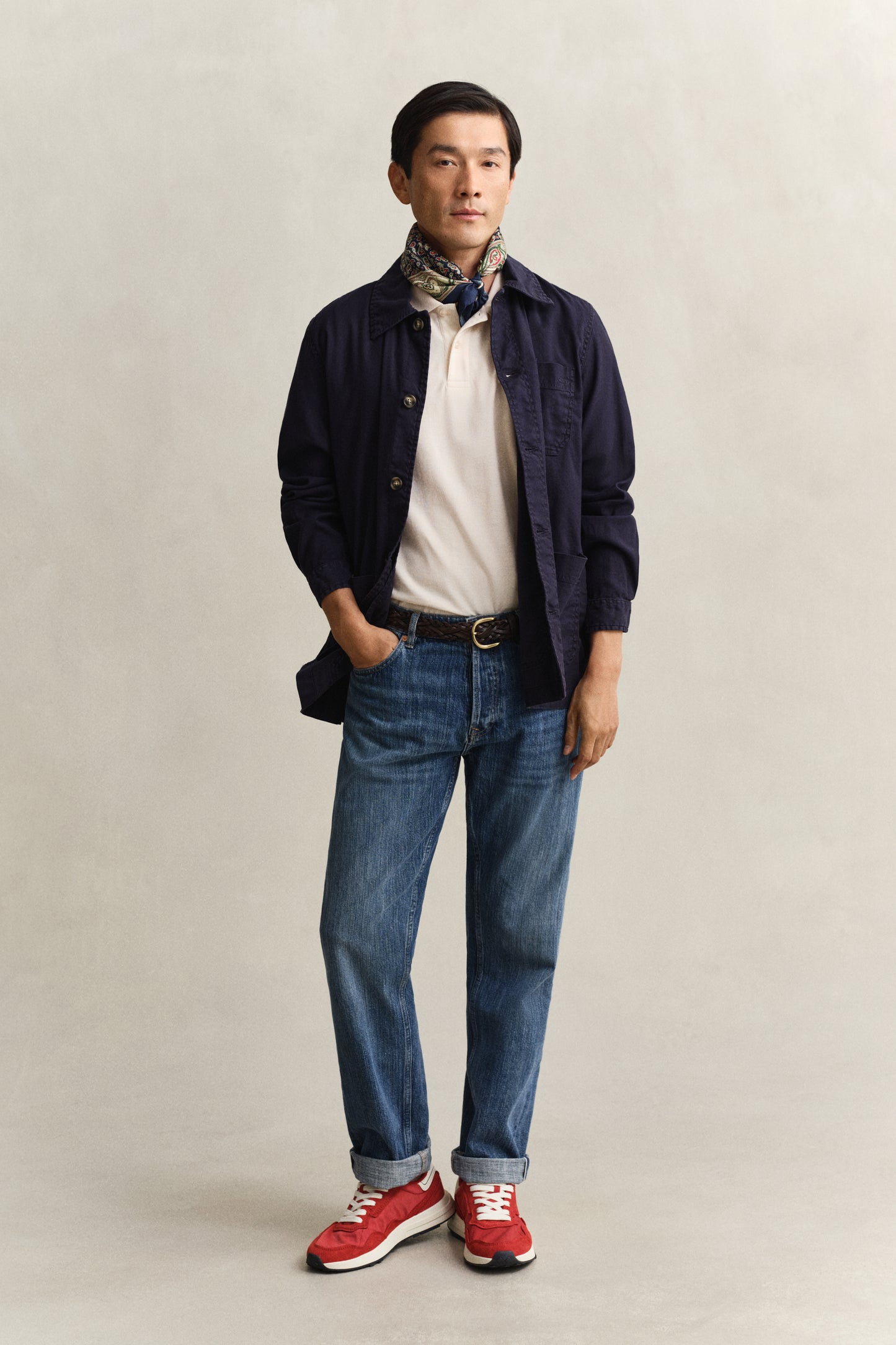 Texture Stripe SS Polo