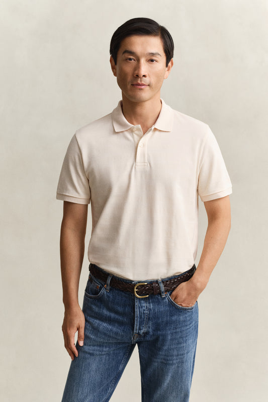 Texture Stripe SS Polo