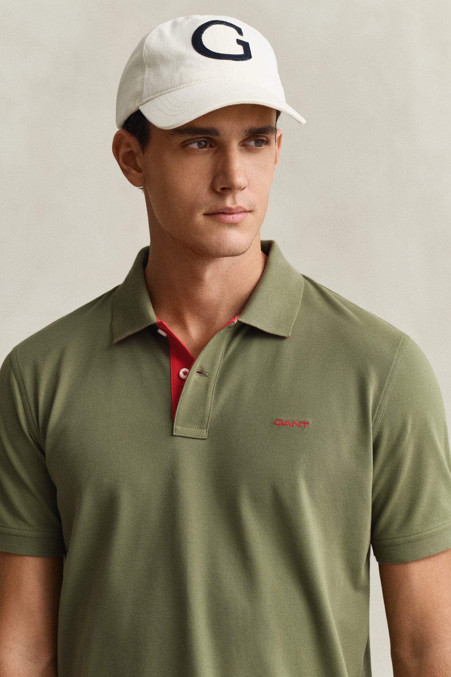 Contrast Piqué Polo Shirt