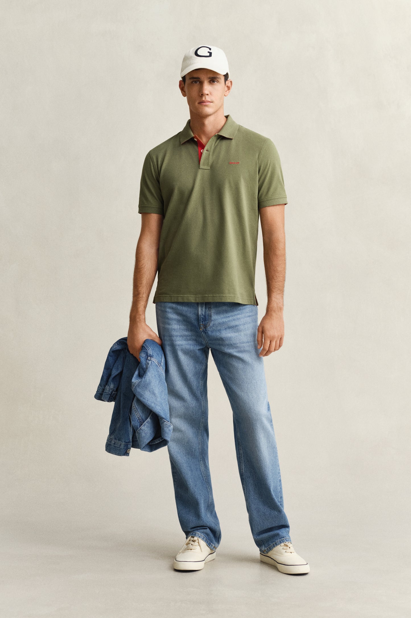 Contrast Piqué Polo Shirt