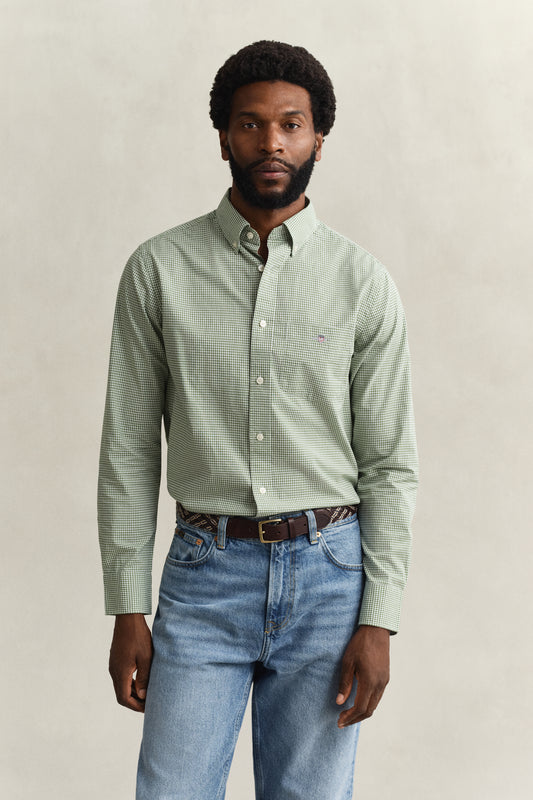 Regular Classic Poplin Gingham Shirt