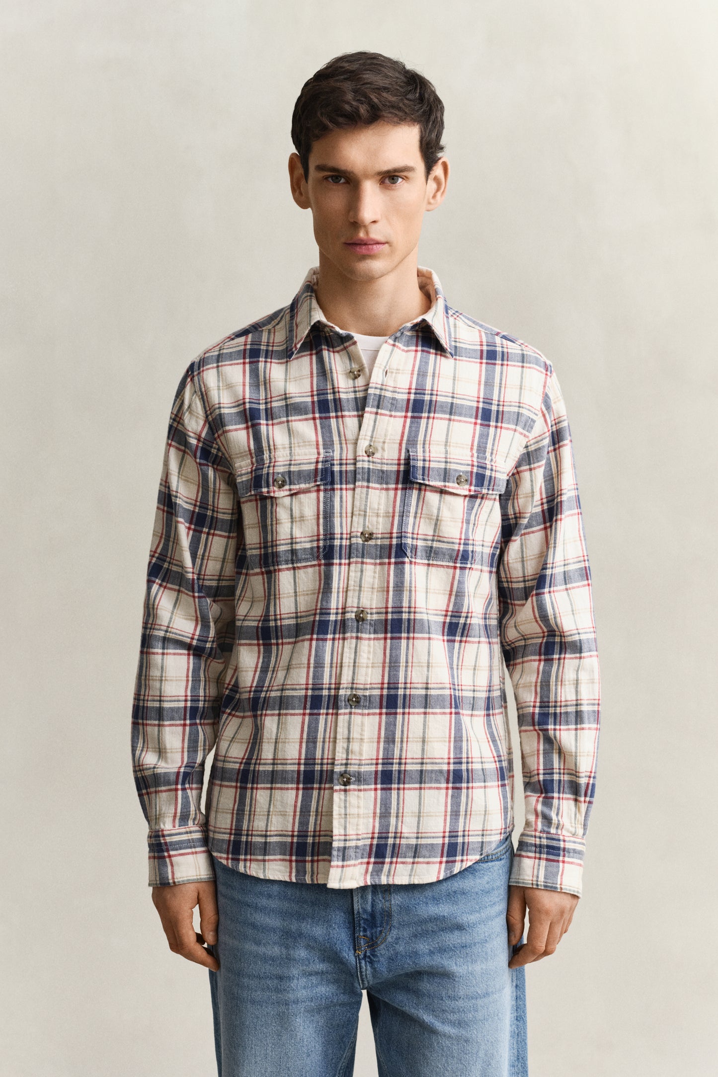 Regular Twill Patch Pocket Shirt