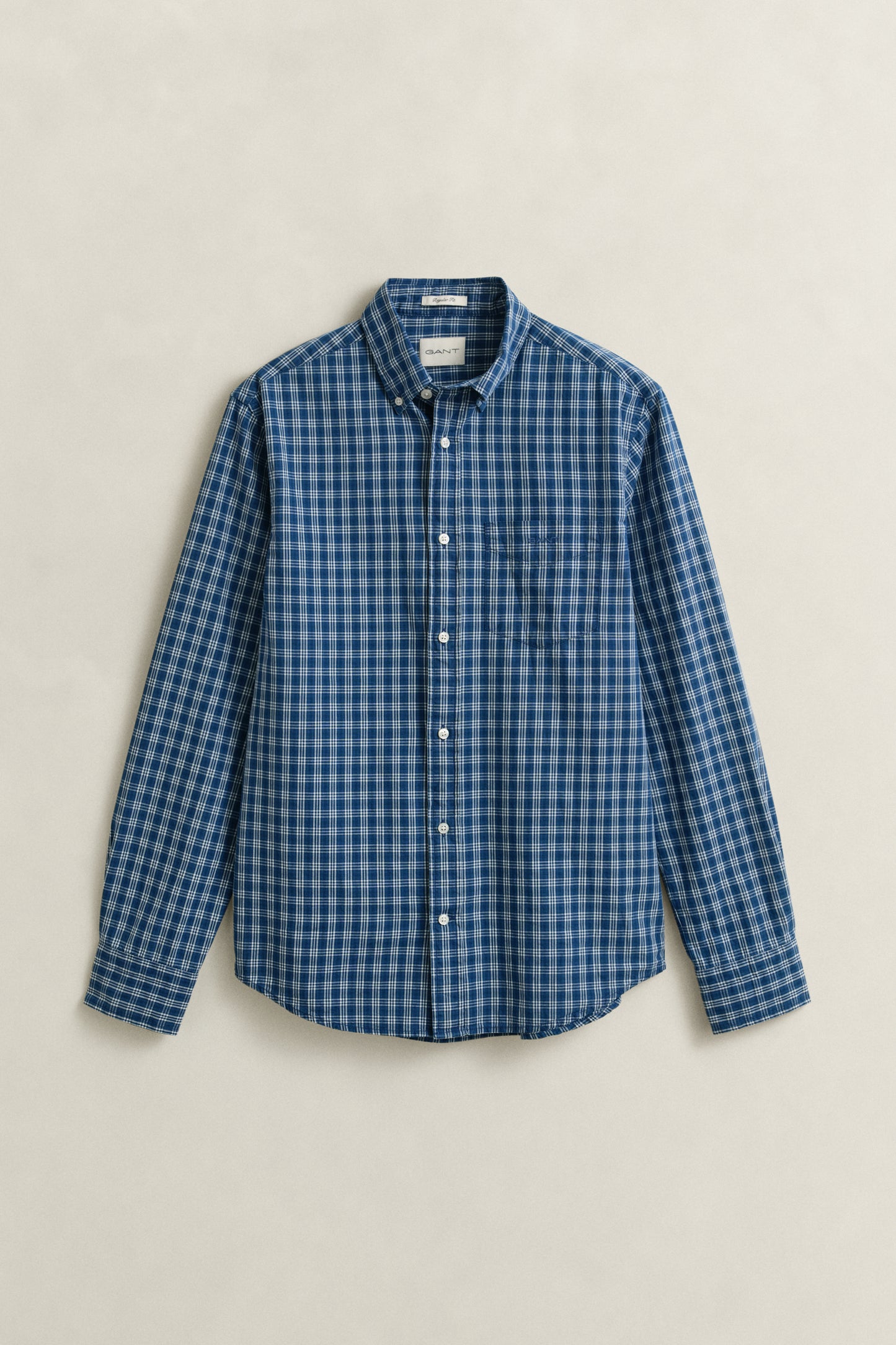 Regular Indigo Check Shirt