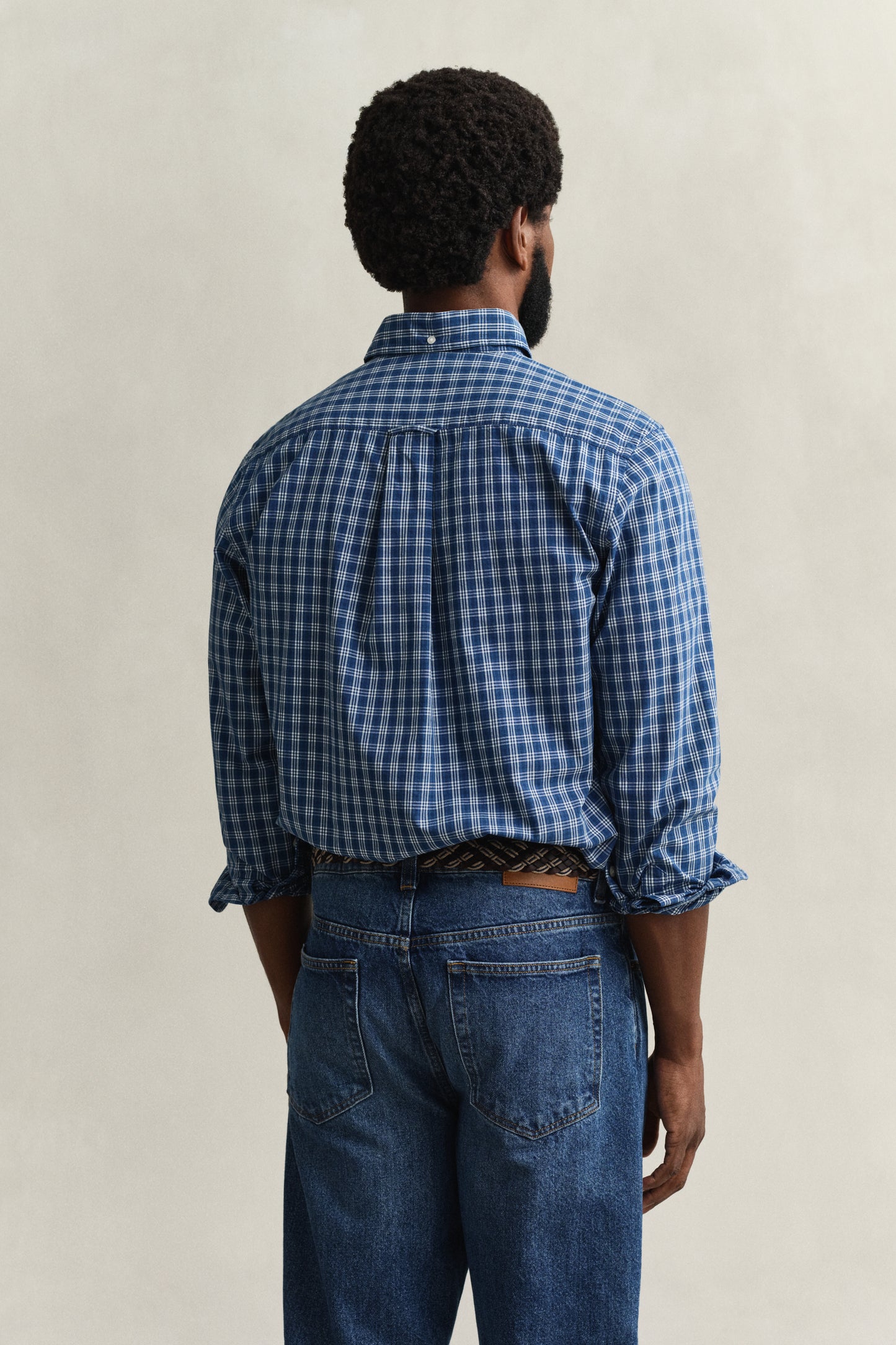 Regular Indigo Check Shirt