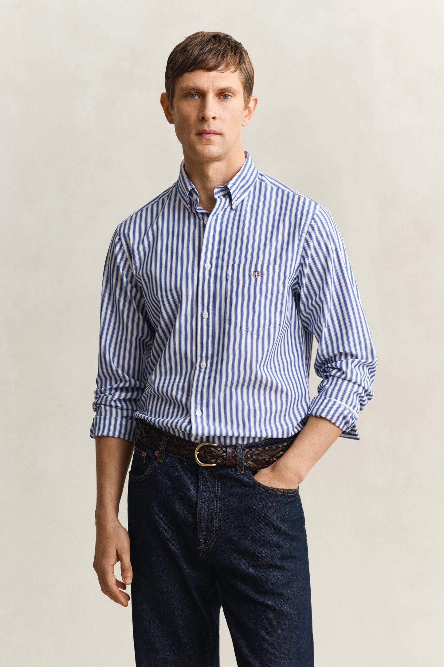 Regular Classic Poplin Stripe Shirt