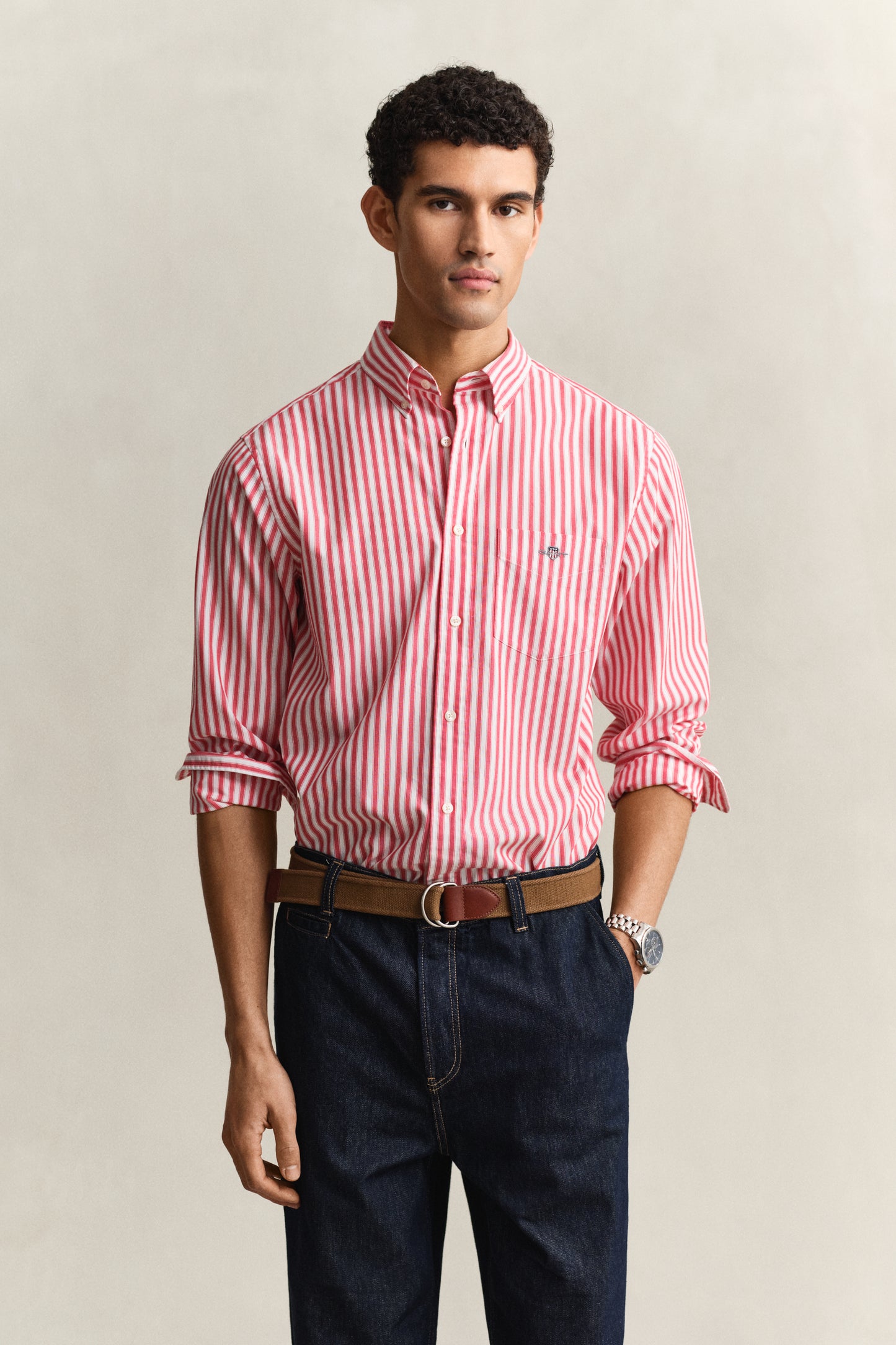 Regular Classic Poplin Stripe Shirt