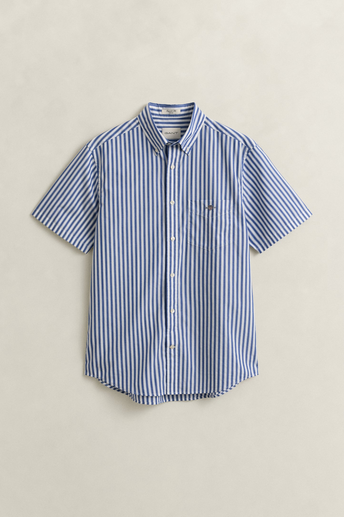 Regular Classic Poplin Stripe SS Shirt