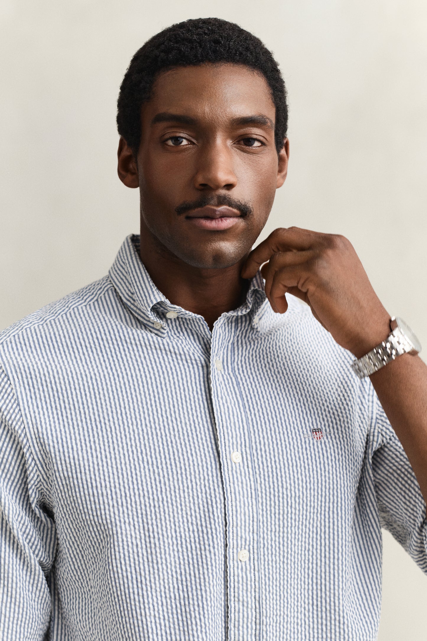 Regular Seersucker Stripe Shirt