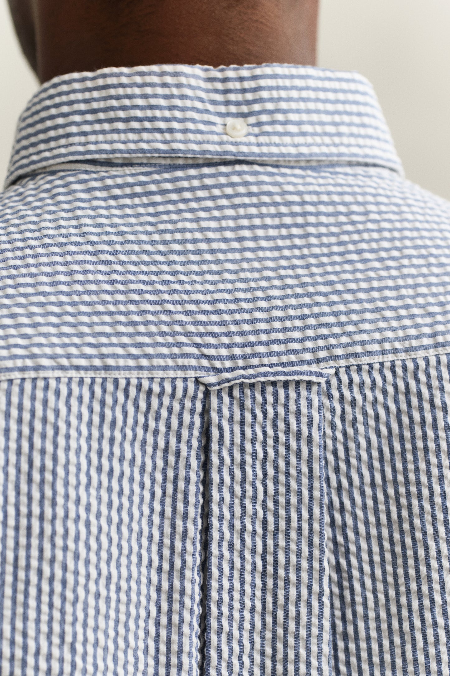 Regular Seersucker Stripe Shirt