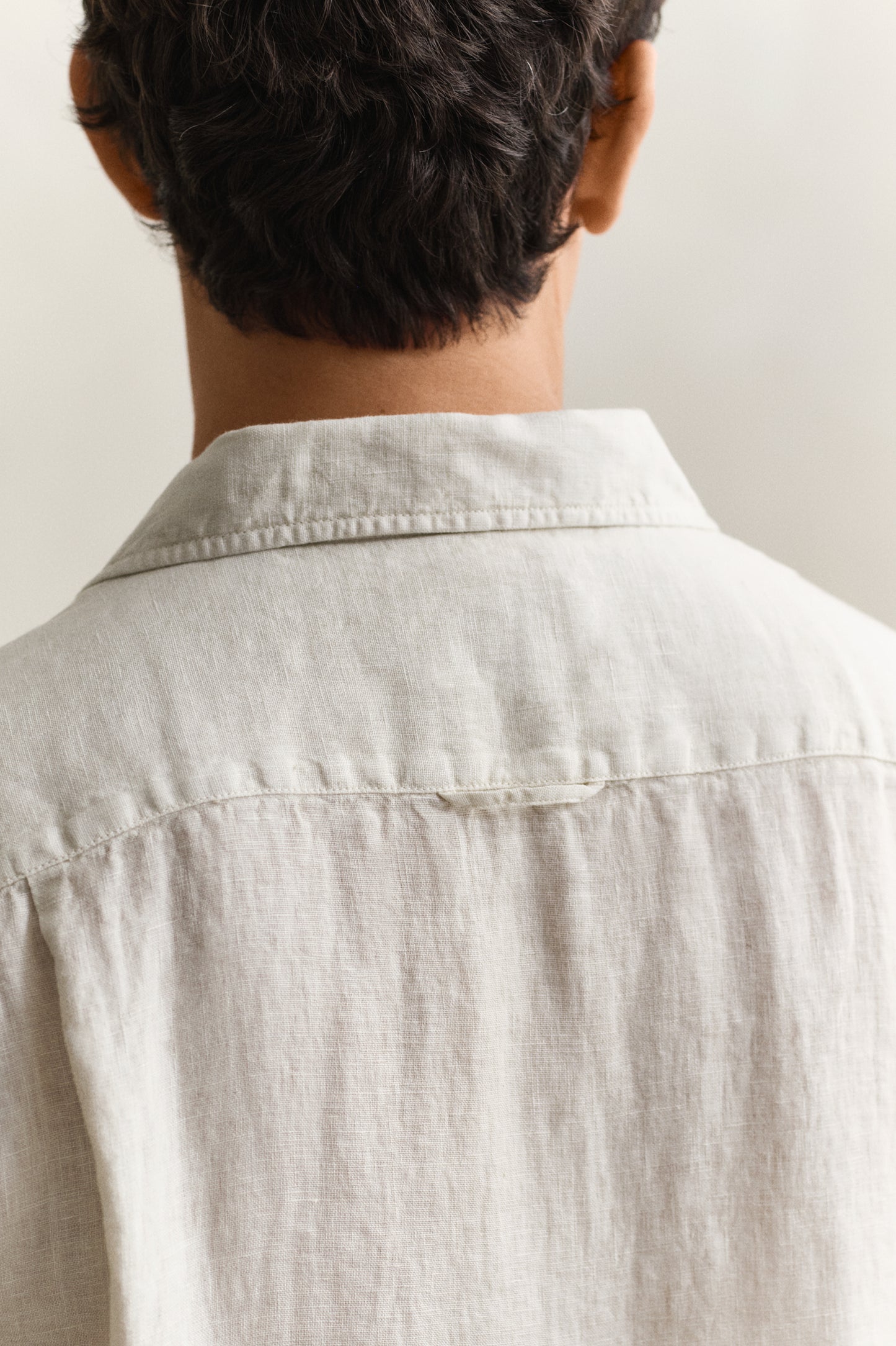 Regular Garment Dyed Linen Short Sleeve Camp Shirt