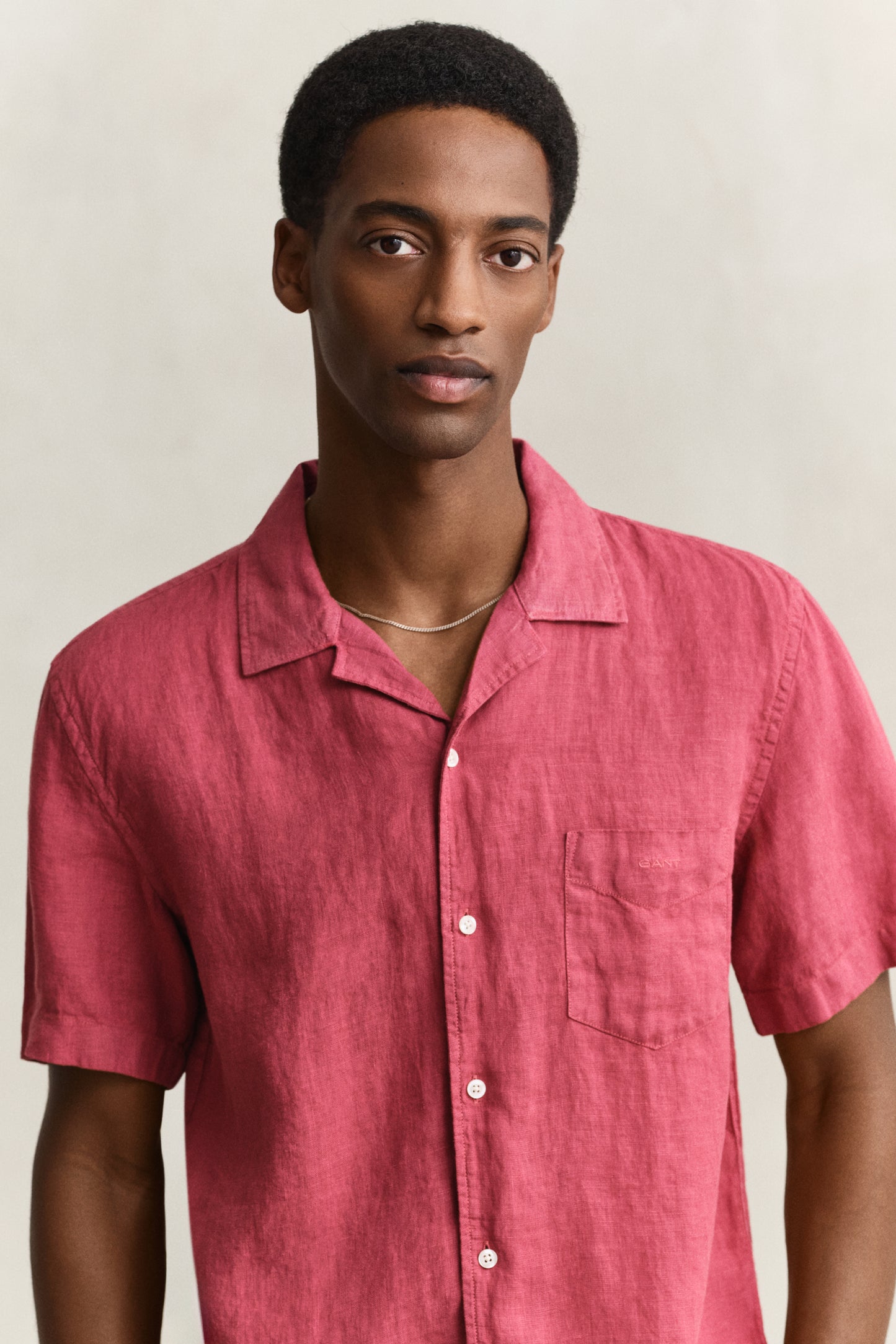 Regular Gmnt Dyed Linen SS Camp Shirt