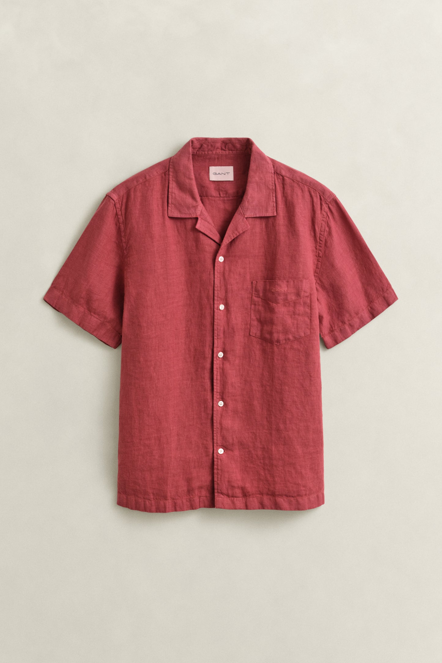Regular Gmnt Dyed Linen SS Camp Shirt