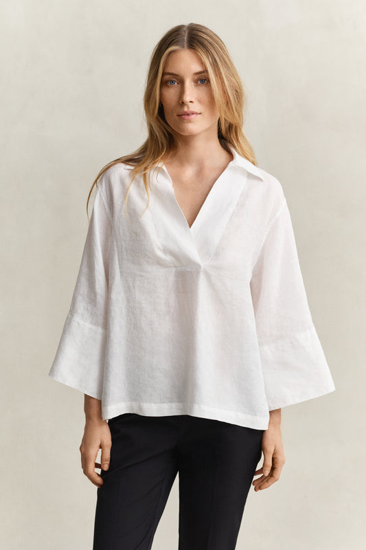Relaxed Linen Popover Shirt