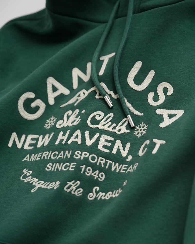 GRAPHIC HOODIE Green / S