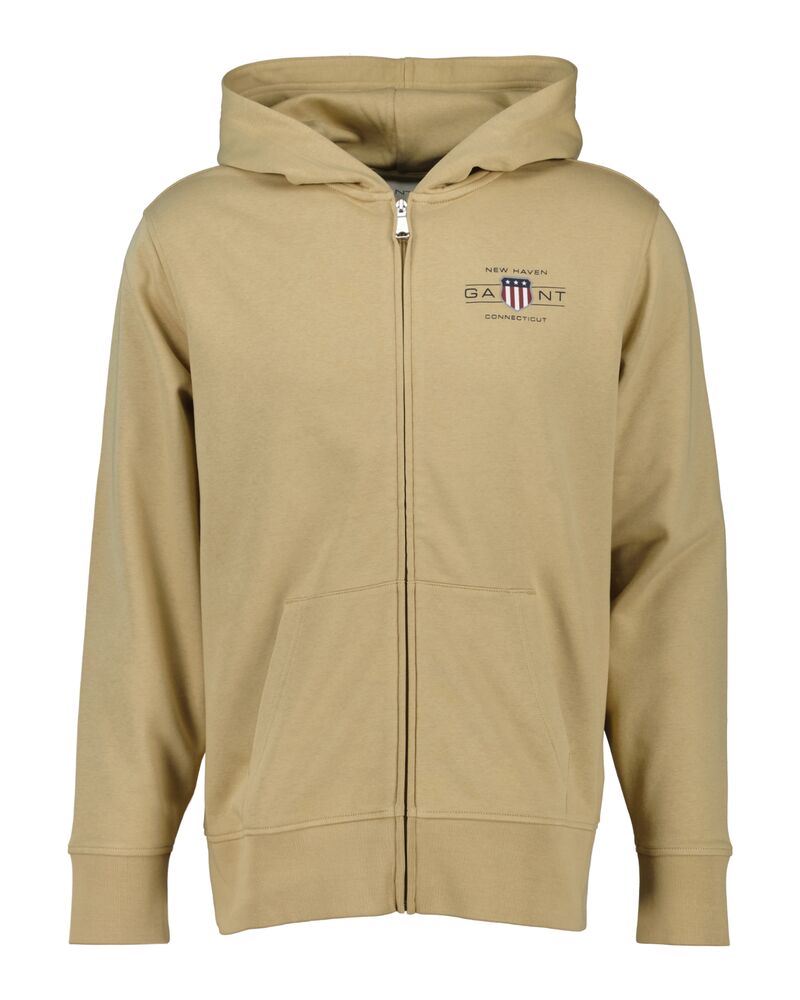 GRAPHIC FULLZIP HOODIE Beige / S