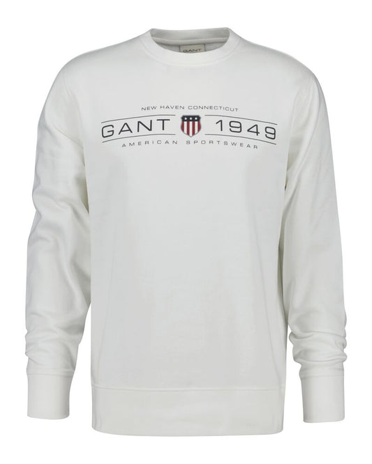 GRAPHIC C-NECK SWEAT White / S