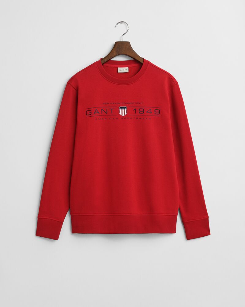 GRAPHIC C-NECK SWEAT Red / S