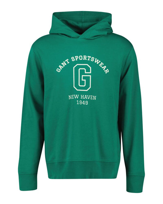 GRAPHIC SWEAT HOODIE Green / S