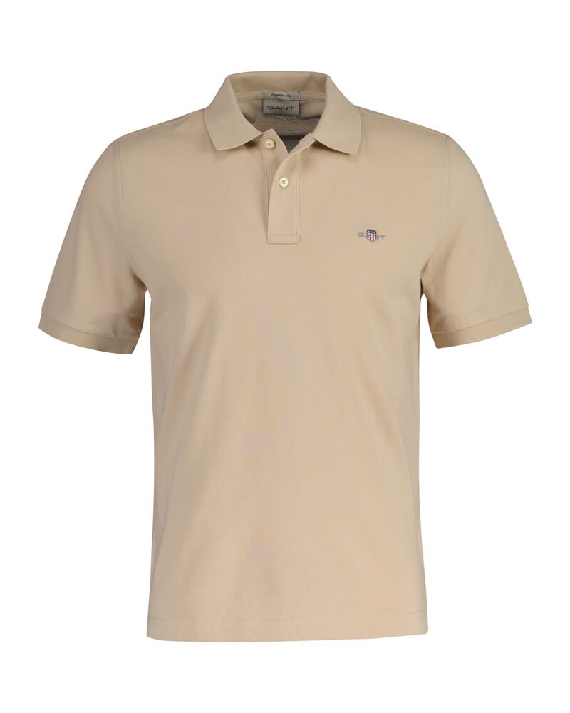 REG SHIELD SS PIQUE POLO Brown / S